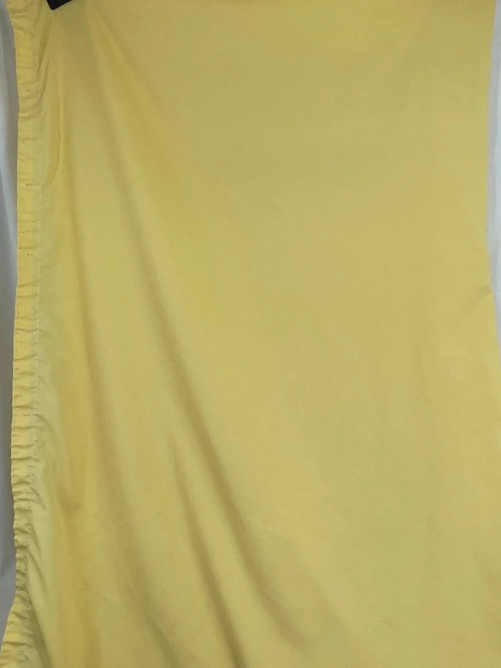 Vintage 1990s Yellow Bathroom Shower Curtain